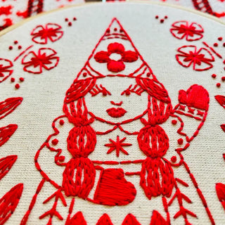 Complete Embroidery Kit - Nordic "Julia" Gnome