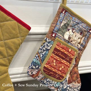 Coffee + Sew Sunday (Holiday Stocking and more)