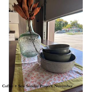 Coffee + Sew Sunday (Holiday Stocking and more)