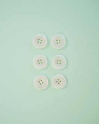 Milk 7/8" Corozo Nut Buttons: Set of 6