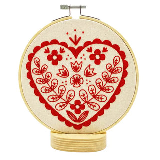 Complete Embroidery Kit - Nordic Heart