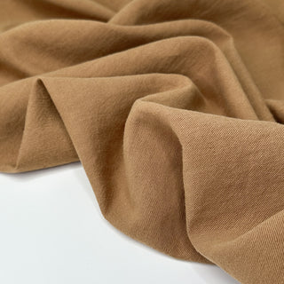 1.25 MTR REMNANT 5.3oz Washed Linen/Organic Cotton Twill - Suede