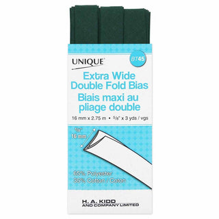 Double-Fold Bias Tape 5/8" (15mm) - Hunter Green