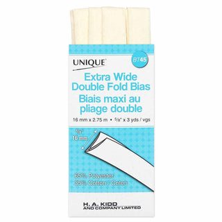 Double-Fold Bias Tape 5/8" (15mm) - Ivory