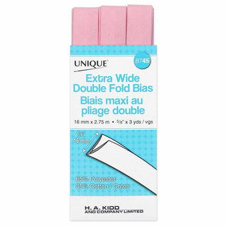 Double-Fold Bias Tape 5/8" (15mm) - Lt Pink