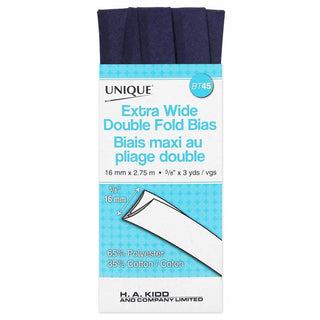 Double-Fold Bias Tape 5/8" (15mm) - Navy