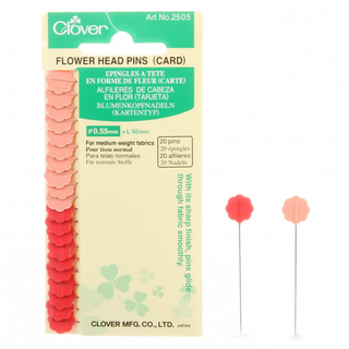 Flower Head Pins (Card) - 20 count