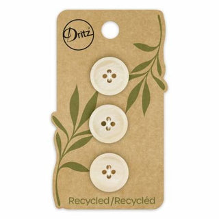 Recycled Paper Buttons - Natural