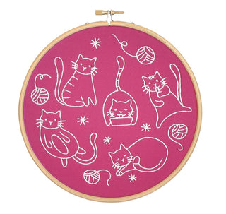 Crafty Cats Embroidery Stitch Sampler