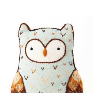 Embroidered Doll Kit Level 2 - Horned Owl