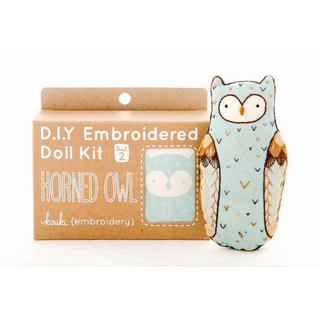 Embroidered Doll Kit Level 2 - Horned Owl