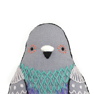 Embroidered Doll Kit Level 2 - Pidgeon