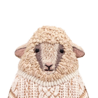 Embroidered Doll Kit Level 3 - Sheep