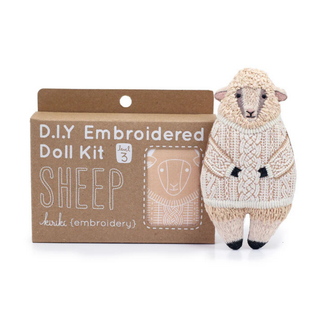 Embroidered Doll Kit Level 3 - Sheep