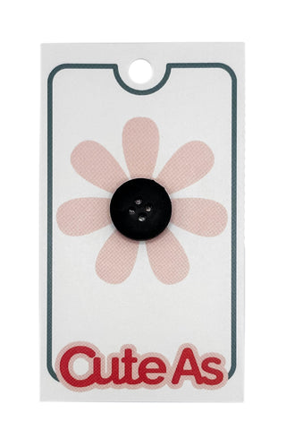 Cute As Buttons - Black 4-hole 10 pcs