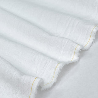 0.75 MTR REMNANT 4.7oz Sandwashed Cotton - White