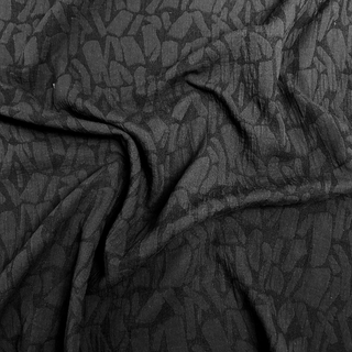 6.1oz Linen Blend Jacquard - Black