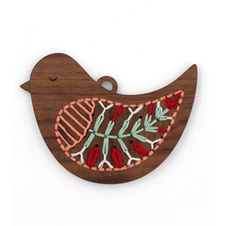 DIY Stitched Ornament Kit - Bird