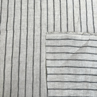 4.4oz Lived-In Linen Stripe - Black