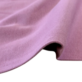 7.3oz Organic Cotton 1x1 Rib Knit - Dusky Orchid