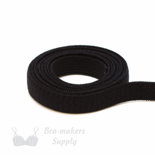 Soft Braided Panty Elastic 3/8" - Black