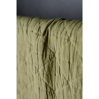 Quilted Cotton Jacquard - Rushes Green