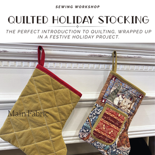 Quilted Holiday Stocking - Sewing Workshop