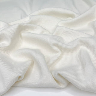 6.5oz Cotton Modal Rib Knit - Vanilla