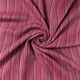 4.1oz Spring Stripe Cotton Blend - Rhubarb