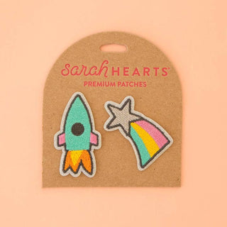 Peel and Stick Patches - Rocket Ship and Shooting Star
