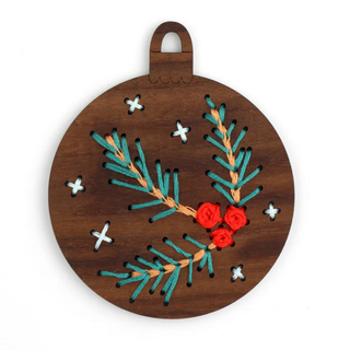 DIY Stitched Ornament Kit - Pine Branch