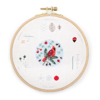 Embroidery Stitch Sampler - Cardinal