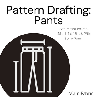 Pattern Drafting: Pants - In-Person Sewing Workshop at 43 Cootes Dr., Dundas