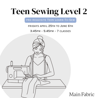 Teen Sewing Lvl 2 - In-Person Sewing Workshop at 43 Cootes Dr, Dundas