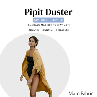 Pipit Duster - In-Person Sewing Workshop at 43 Cootes Dr, Dundas