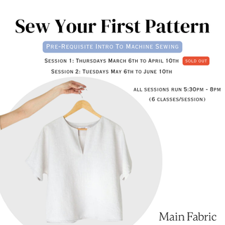 Sew Your First Pattern - In-Person Sewing Workshop at 43 Cootes Dr, Dundas