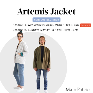 Artemis Jacket Workshop - In-Person Sewing Workshop at 43 Cootes Dr, Dundas