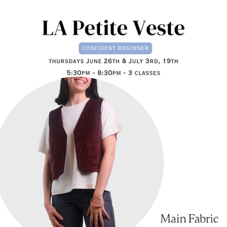 LA Petite Veste - In-Person Sewing Workshop at 43 Cootes Dr, Dundas