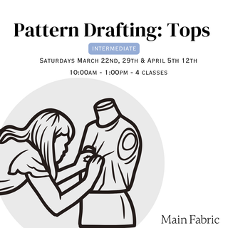 Pattern Drafting: Tops  - In-Person Sewing Workshop at 43 Cootes Dr, Dundas