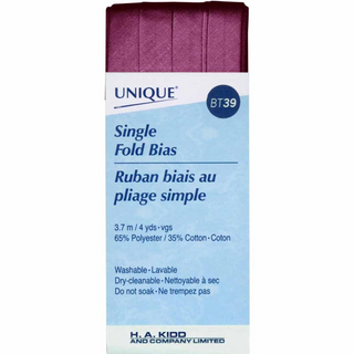 UNIQUE 1/2" (12mm) Single-Fold Bias Tape - Wine