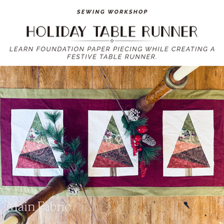 Festive Table Runner - Learn Paper Piecing (Quilting Techniques)