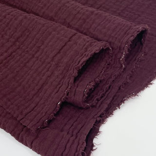 3.7oz Organic Cotton Double Gauze - Mulberry