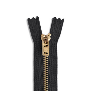 Brass Zipper - Black