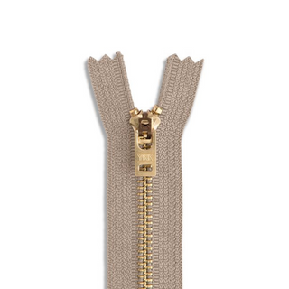 Brass Zipper - Khaki