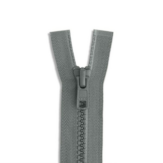 YYK #5 Molded Plastic Zipper - Dark Grey