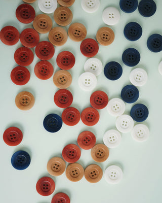 Milk 1" Corozo Nut Buttons: Set of 4