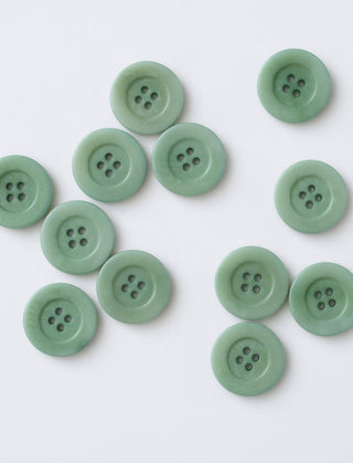Jadite 1" Corozo Nut Buttons: Set of 4