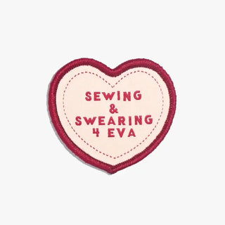 Iron On Patch - Sewing and Swearing 4 Eva