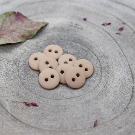 Classic Matte Buttons Blush - 12 mm – Main Fabric