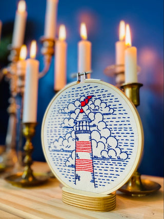 Complete Embroidery Kit - Lighthouse